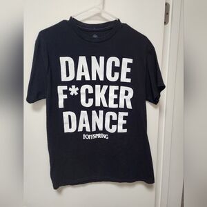 Offspring Black Graphic 'Dance F*cker Dance' Tee Size M